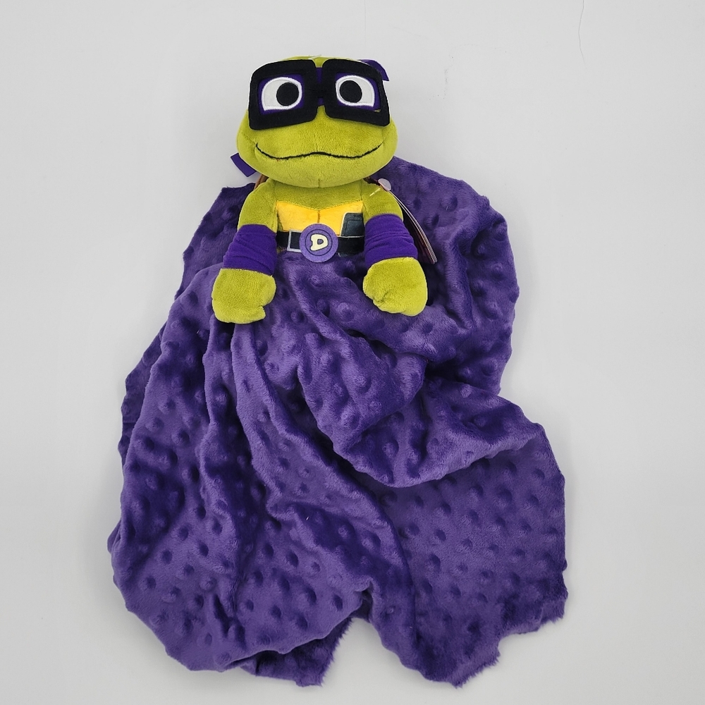 Lovey Ninja Turtle Plush Security Blanket 20x20